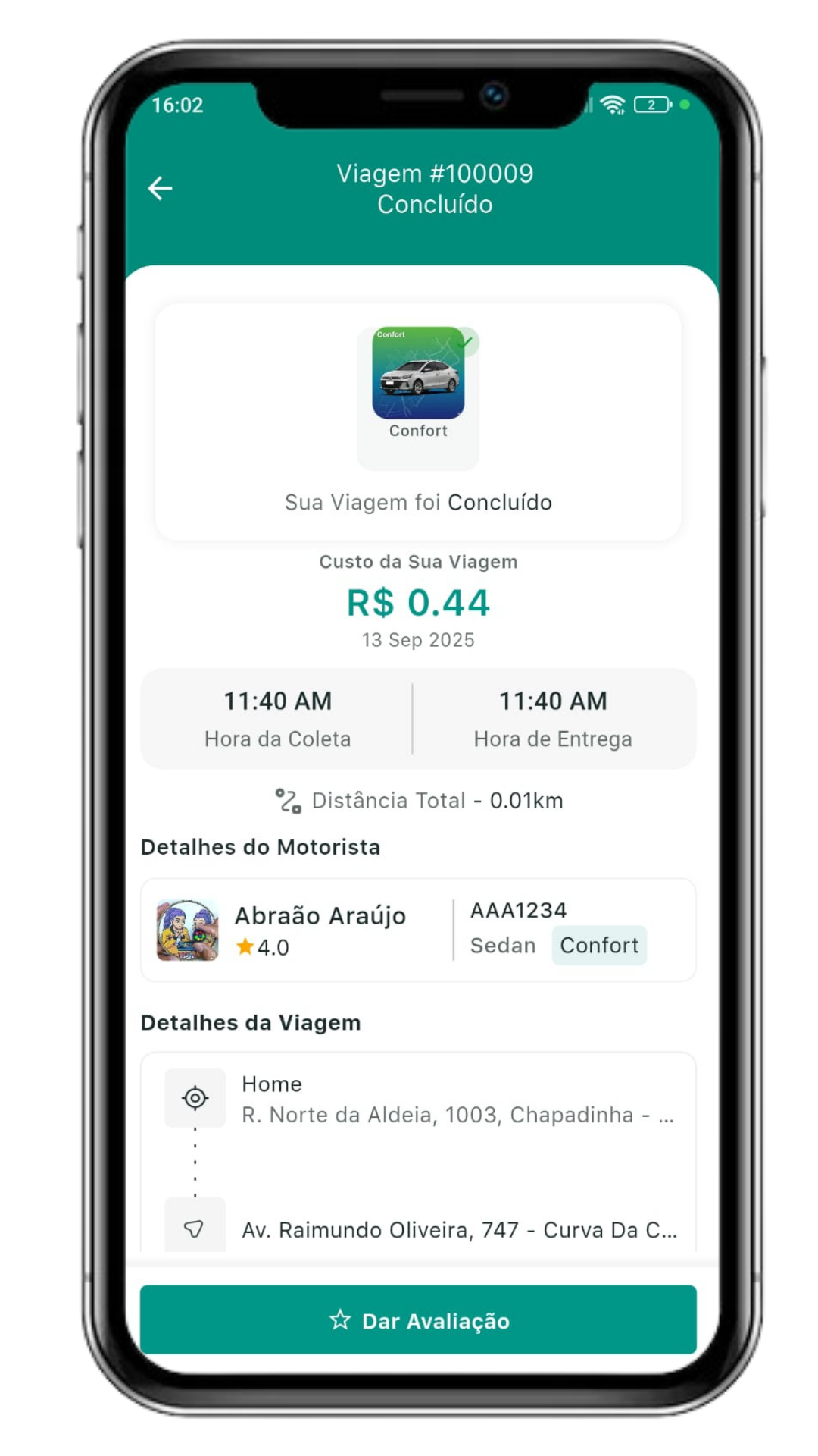 Aplicativo Clone Uber 2